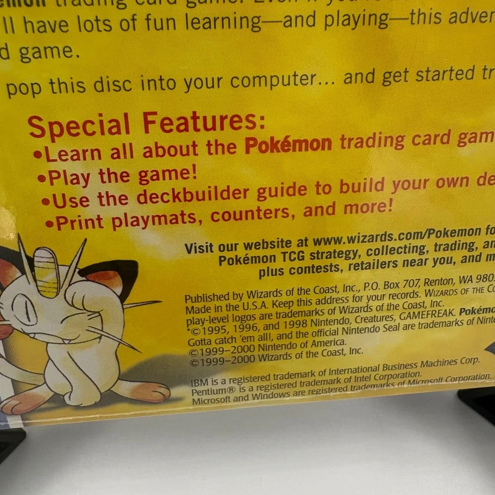 Pokémon Play It! Version 2 PC Game‎ NEW Factory Sealed TCG CD-ROM